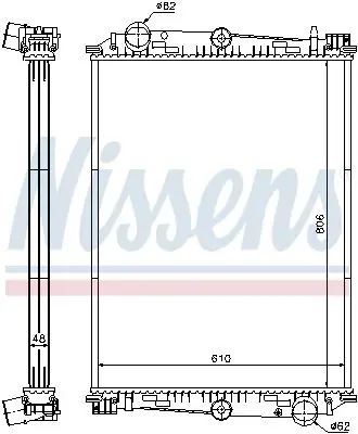 NISSENS 614400 Теплообменник