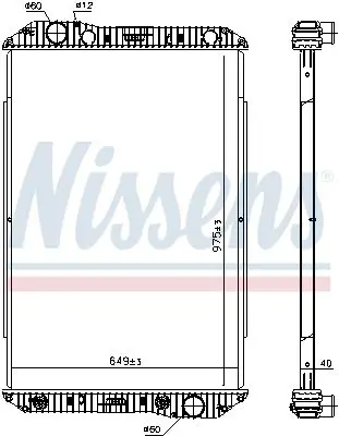 Nissens 625710 Радиатор MB AXOR D