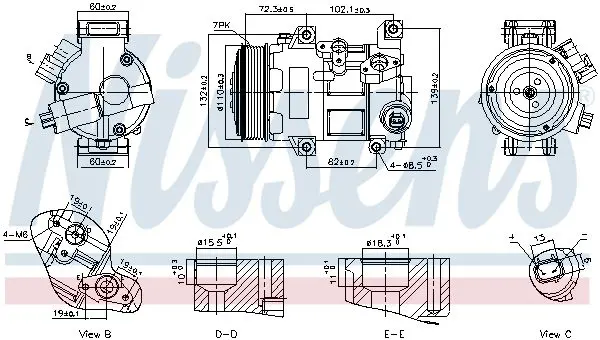 Nissens 89516 Компрессор