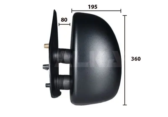 ALKAR 9225921 Зеркало левое электрическое