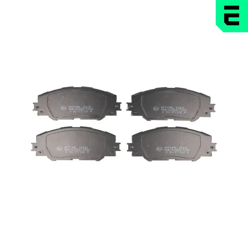 BP-12312 Комплект тормозных колодок,