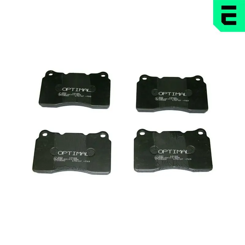 OPTIMAL BP12166 Комплект тормозных колодок,