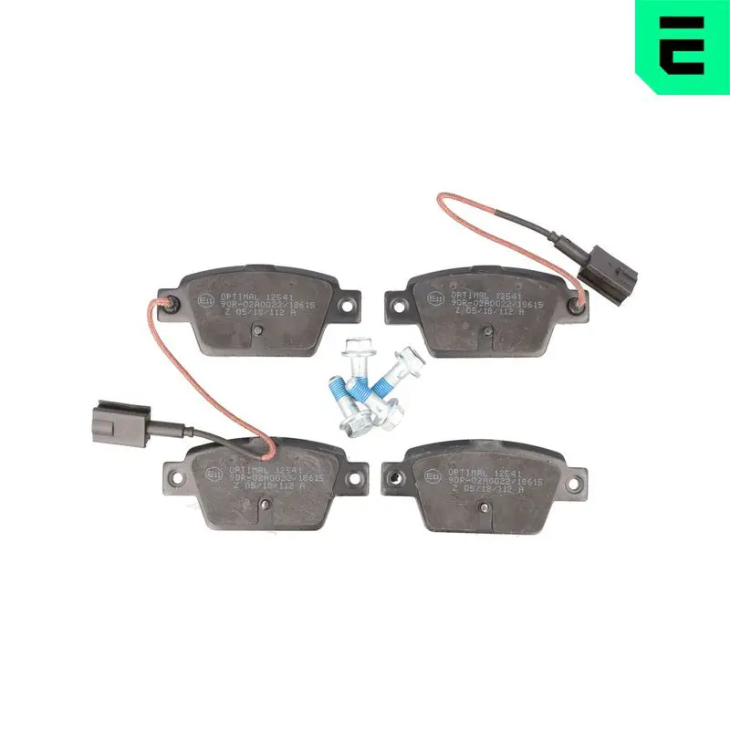 OPTIMAL BP12541 Комплект тормозных колодок,