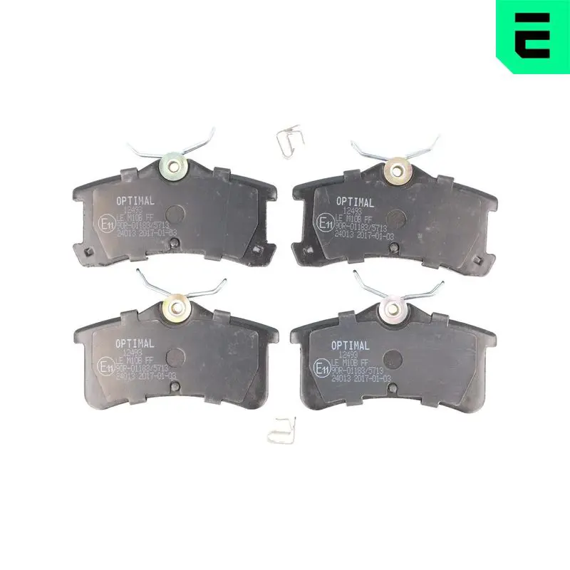 OPTIMAL BP12493 Комплект тормозных колодок,