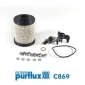 C869 PURFLUX C869, Фильтр топливный PURFLUX