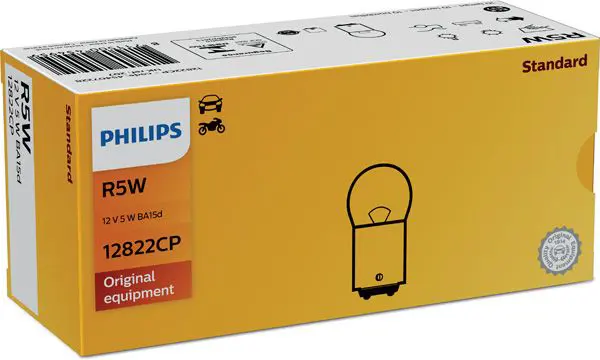 12822CP Лампа накаливания 12V R5W 5W