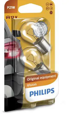 PHILIPS 12498B2 Лампа 12V P21W BA15s блистер