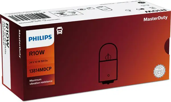 13814MDCP Лампа 24V R10W BA15s Master