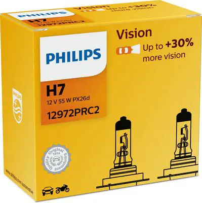 PHILIPS 12972PRC2 Лампа PHILIPS H7-12-55 +30%