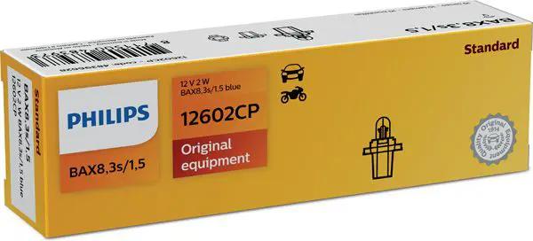 12602CP Лампа BAX 12V 2W BAX8.3s/1.5