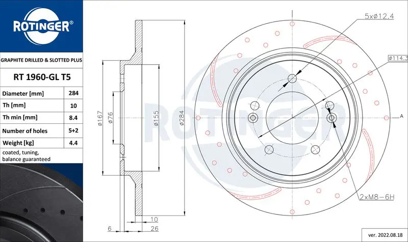 RT 1960-GL T5 Brake Disc