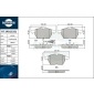 RT2PD15251 Комплект тормозных колодок,