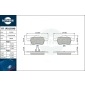 RT1PD15040 Комплект тормозных колодок,