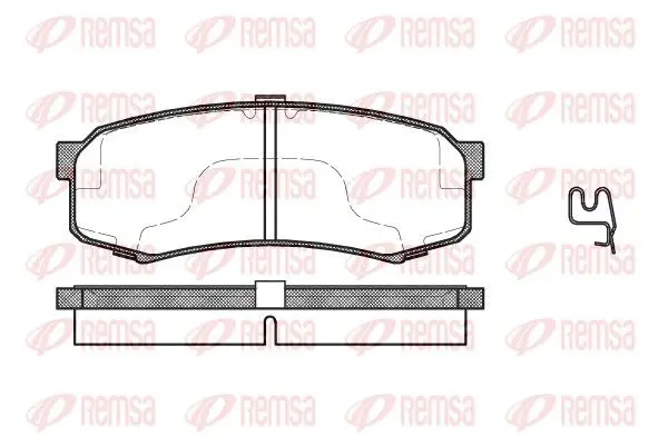 Remsa 041304 Колодки торм.зад.