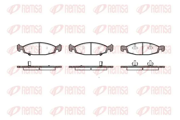 Remsa 073602 736 02 колодки дисковые п.\