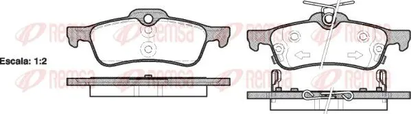 Remsa 086202 Колодки тормозные дисковые