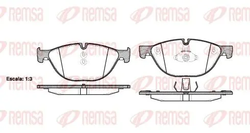 Remsa 141400 Колодки тормозные дисковые
