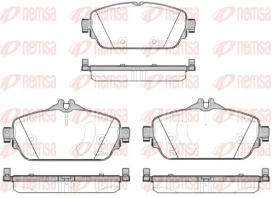 Remsa 159208 1592 08 колодки дисковые