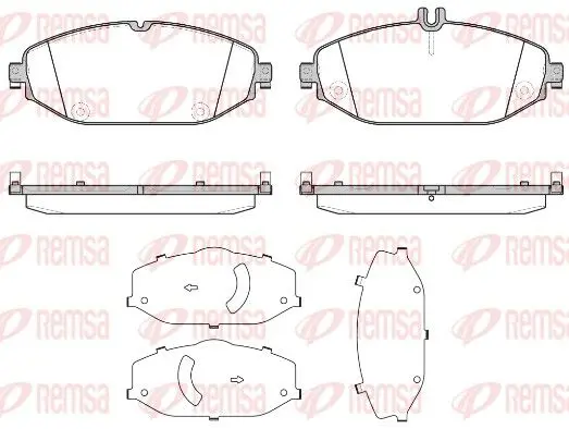 Remsa 161800 1618 00 колодки дисковые
