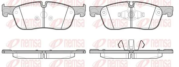 Remsa 163300 1633.00 колодки дисковые