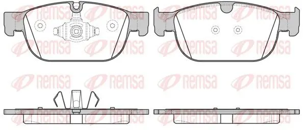 Remsa 169600 Колодки торм.пер.