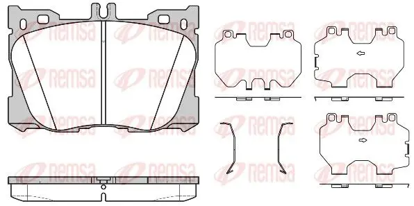 Remsa 170500 Колодки тормозные передние 