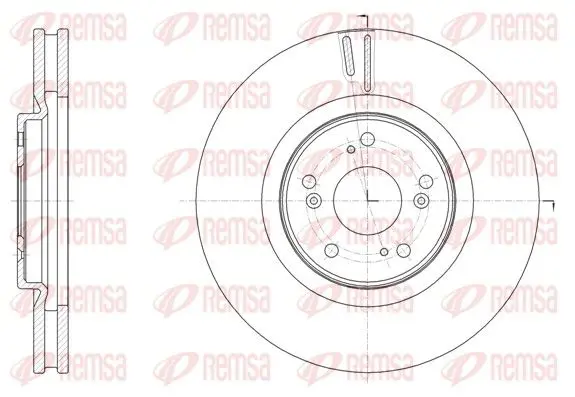 Remsa 6160710 Тормозной диск