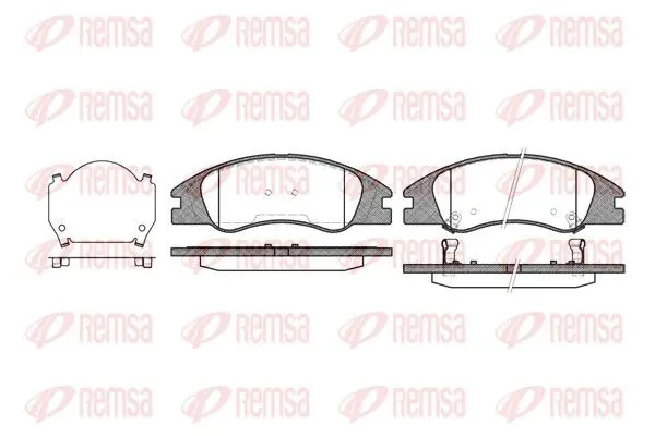 Remsa 113402 Колодки тормозные дисковые