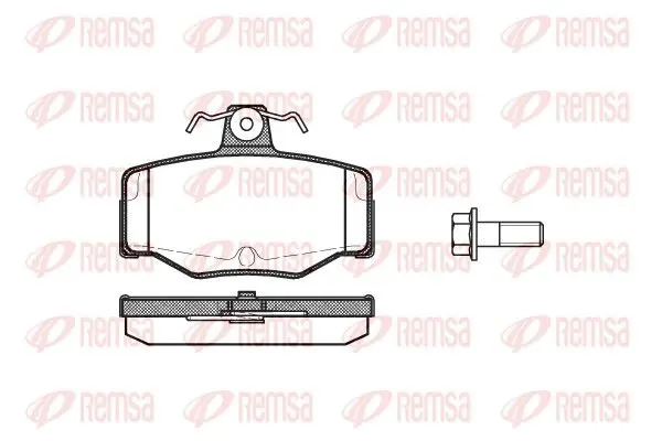 REMSA 034300 Комплект тормозных колодок