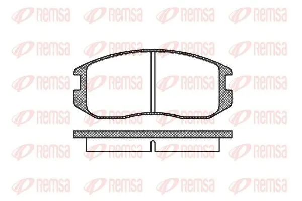 Remsa 035700 Комплект тормозных колодок