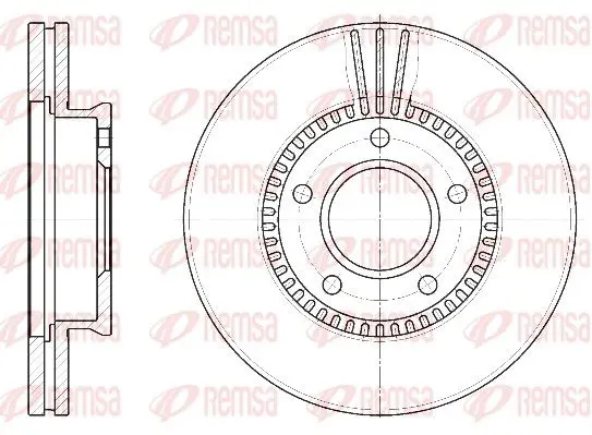 Remsa 689210 Диск тормозной