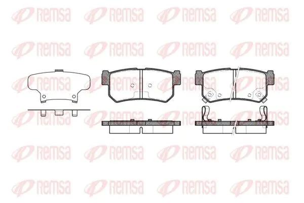Remsa 074662 746 62 колодки дисковые з.\