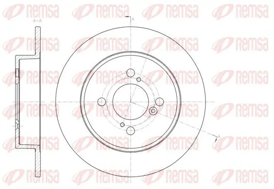 Remsa 6148300 61483.00 диск тормозной