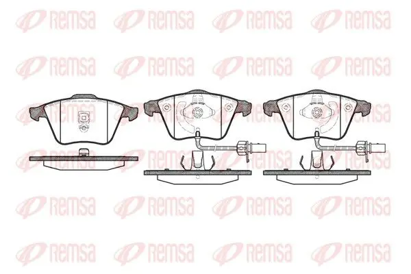 Remsa 096402 Колодки торм.пер.