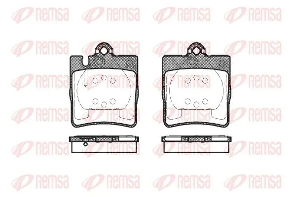 Remsa 070910 Колодки торм.зад.
