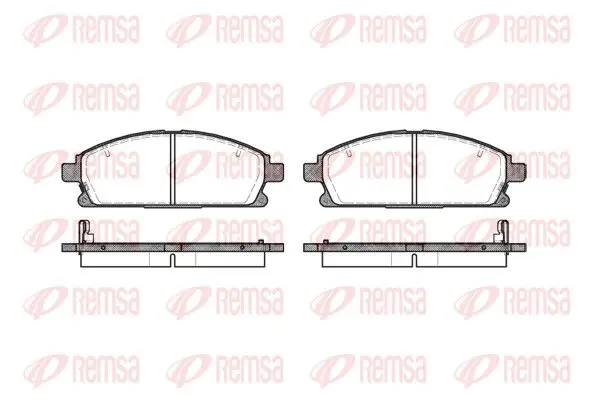 Remsa 067412 Комплект тормозных колодок
