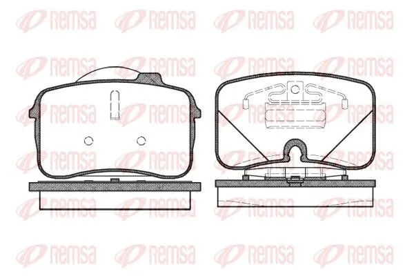 REMSA 032800 Колодки Audi V8/Coupe