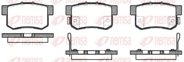 REMSA 032552 325 52 колодки дисковые з.\