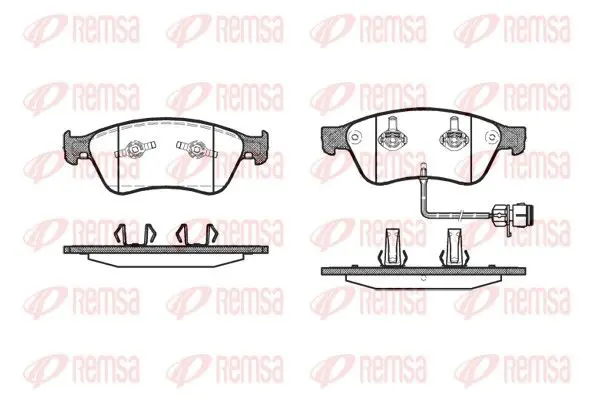 REMSA 105612 Комплект тормозных колодок