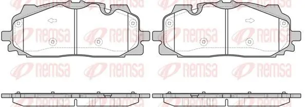 REMSA 166700 Комплект тормозных колодок