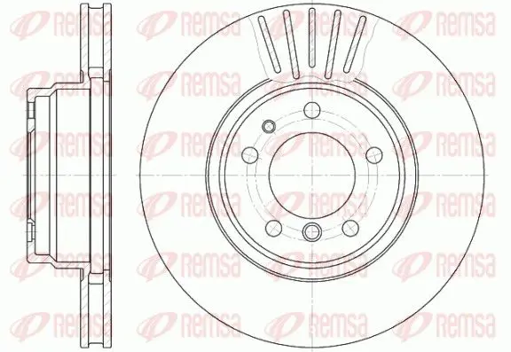 REMSA 650910 Диск тормозной передн.BMW E38