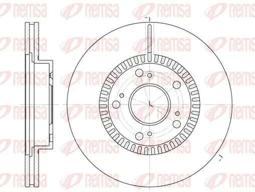 REMSA 696210 Тормозной диск