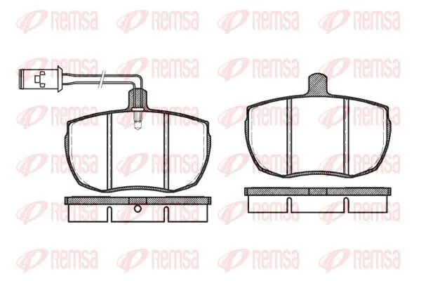 REMSA 005611 Комплект тормозных колодок