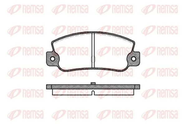 REMSA 002530 Комплект тормозных колодок
