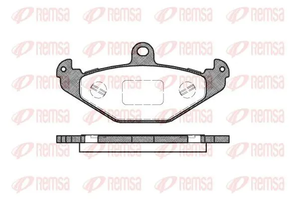 REMSA 034520 Комплект тормозных колодок