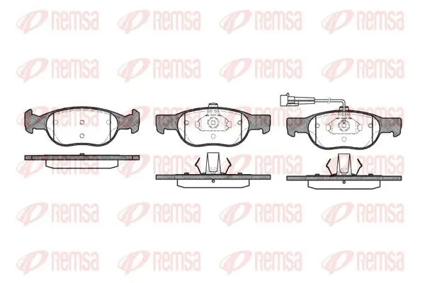 REMSA 058811 Колодки тормозные дисковые