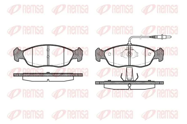 REMSA 046102 Комплект тормозных колодок