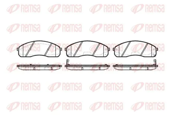 REMSA 082102 Комплект тормозных колодок