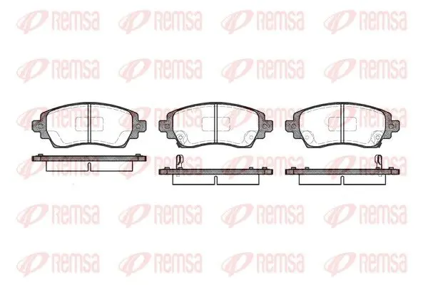 REMSA 071602 Комплект тормозных колодок