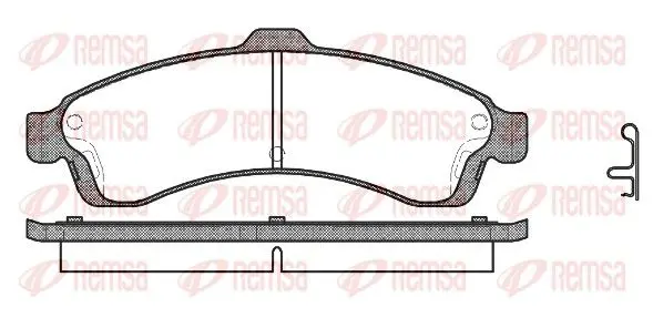 REMSA 083702 КОЛОДКИ ТОРМ.ПЕР.